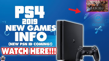 BIG PSN ID NAME CHANGE ID COMING? NEW PSVR WIRELESS! EA ACCESS ON PS4!