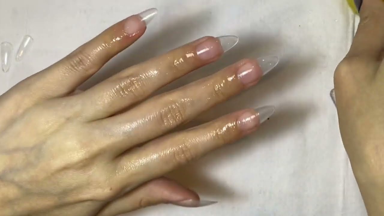 تركيب اظافر اسبوعيه تقعد لشهر🤔(نصائح مهمه للتركيب الصحيح)+ جل ارت بالكروم رهيب🤩🩷