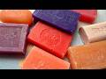 ASMR cutting dry soap/oddly carving soap/satisfying relaxing crunchy sounds/Crushing soap ASMR #4766