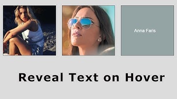 Image Hover Effect | Show Text Over An Image On Hover Without JavaScript