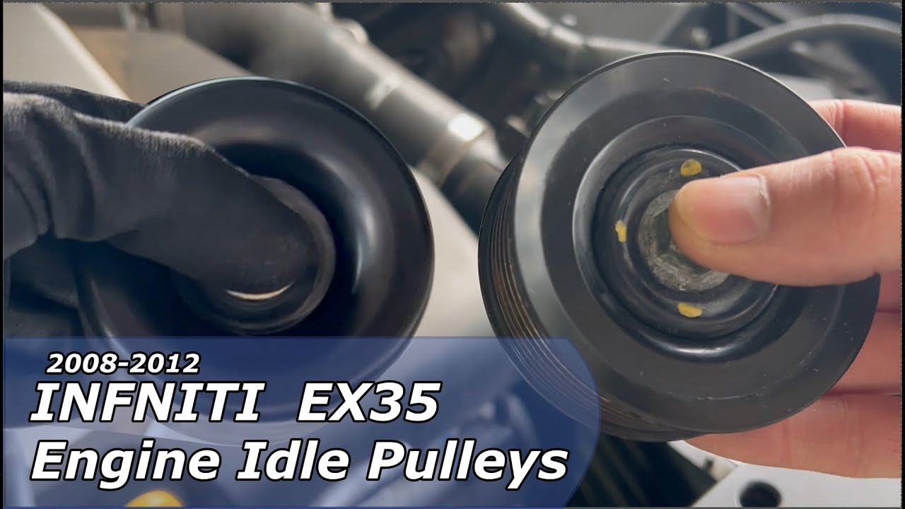 20082012 INFINITI EX35 VQ35HR Engine Belt Idle Pulley Replacement
