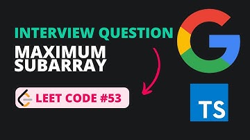 Max Subarray (Kadane