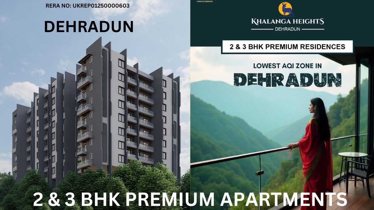 DEHRADUN | 2 & 3BHK PREMIUM APARTMENT | LOWEST AQI  ENVIRONMENT FRIENDLY | FRESH AIR | REALTORS REAL