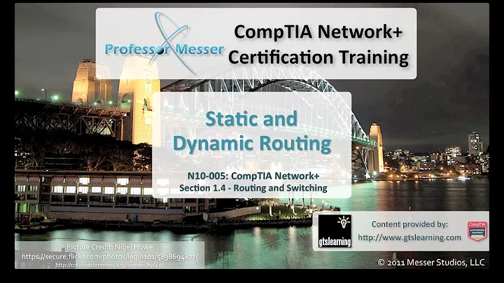 Static and Dynamic Routing - CompTIA Network+ N10-005: 1.4