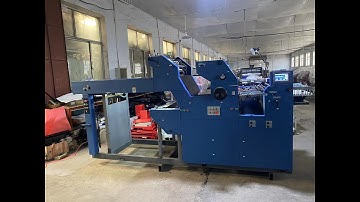 SINGLE COLOR DOUBLE SIDES OFFSET PRINTING MACHINE 1+1 WITH NUMBERING&PERFORATING ZR62DSNP