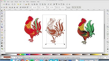 Cut file (svg) made from detailed image with Inkscape