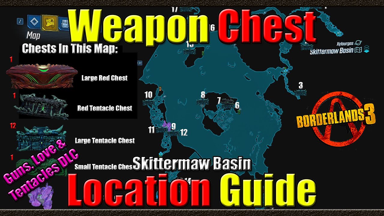 Borderlands 3 Weapon Chest Location Guide Skittermaw Basin