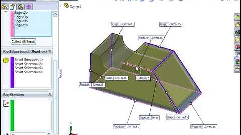 Converting a Solid Part to a Sheet Metal Part in SOLIDWORKS