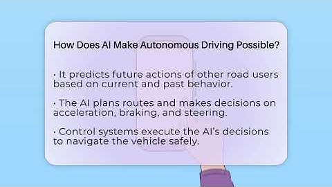 How Does AI Make Autonomous Driving Possible? - Talking Tech Trends