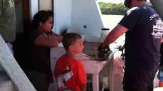 Gavin on James Joseph fishing trip