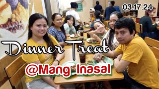 EATING DINNER || @MANG INASAL || THANK YOU BROTHER FOR THE TREAT 🥰😊 by Myline D. Channel 182 views 1 month ago 10 minutes, 57 seconds