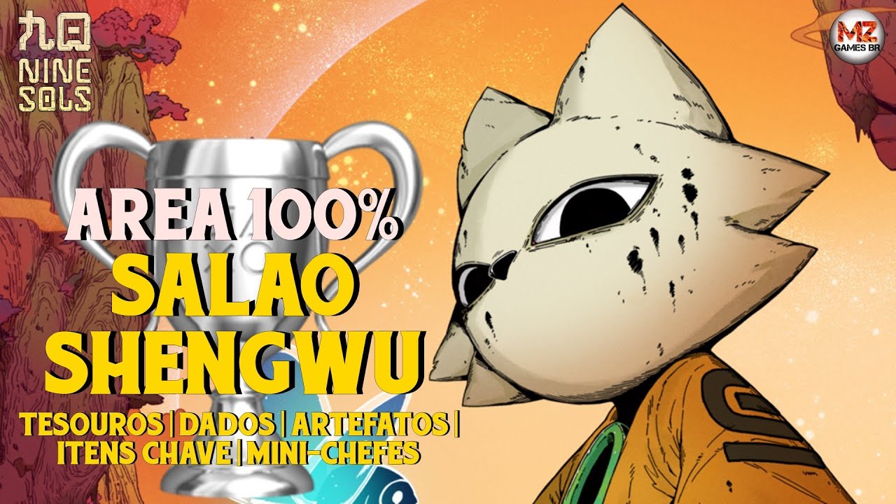 NINE SOLS (PS5) | SALÃO SHENGWU 100% - (Tesouros, Dados, Artefatos
