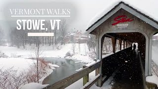 Vermont Walks - A snowy winter walk around Stowe, VT