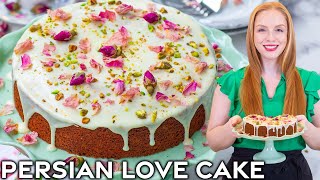 Persian Love Cake Recipe - Easy Pistachio Rosewater Cake
