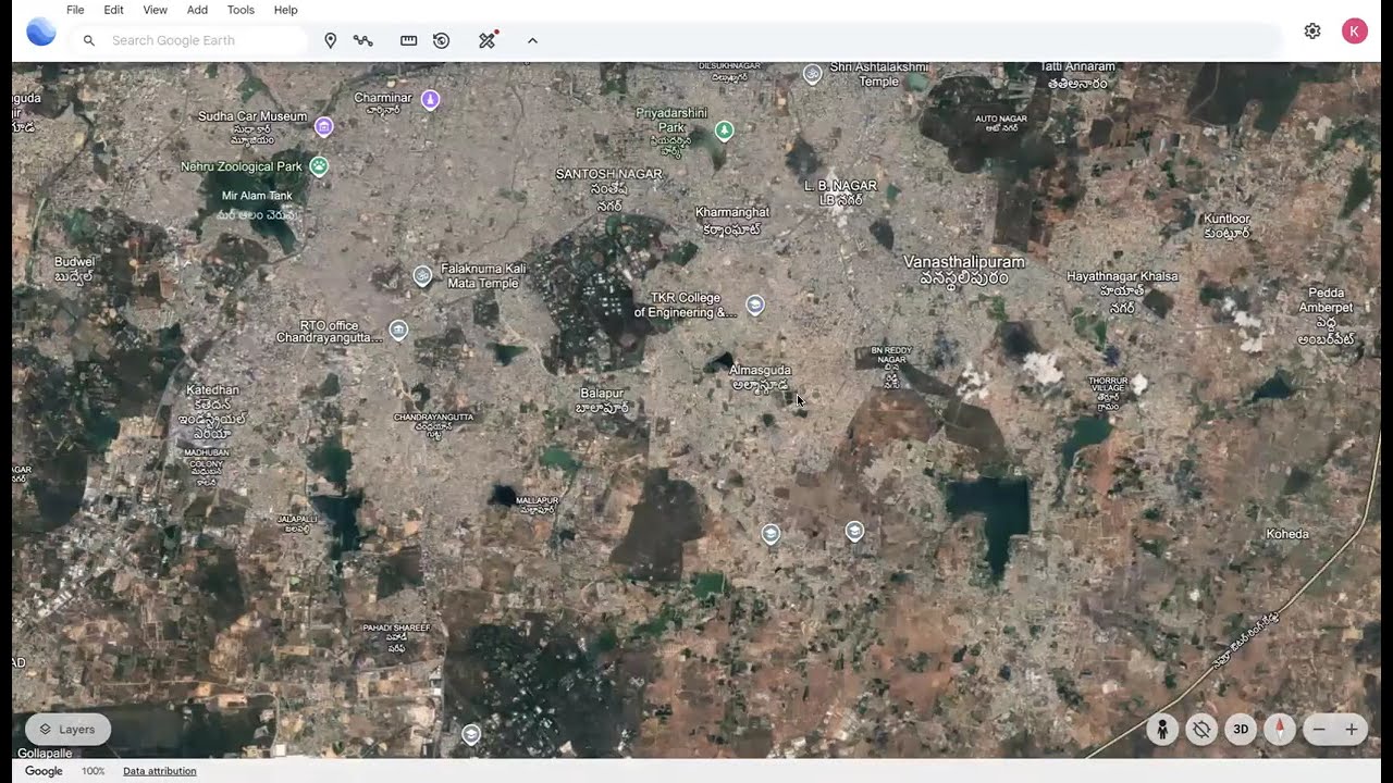Which areas in Hyderabad are most polluted and which of the areas are least polluted?