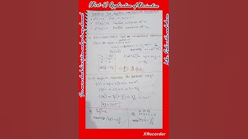 (Part -9) Application of derivative #derivatives #application #maths #youtubeshorts #shorts #short