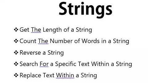 Strings in php / Tamil