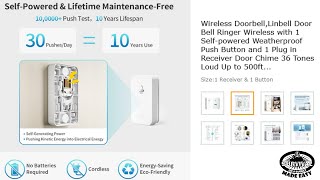 NO BATTERY Wireless Doorbell