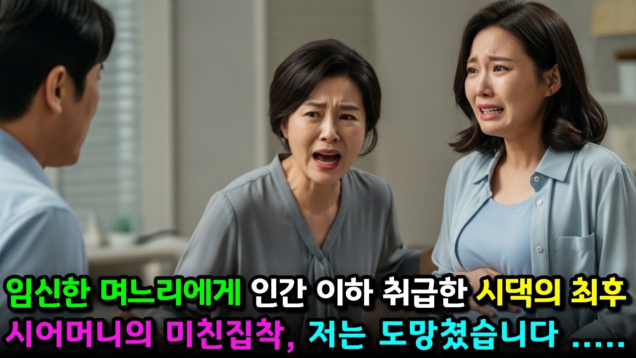 “너는 씨받이일 뿐이야” 시어머니의 한마디에 무너졌습니다