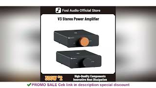 Fosi Audio V3 Stereo Power Amplifier 300W *2 TPA3255 Class D Mini Amp 2 Channel Audio Amplifier for