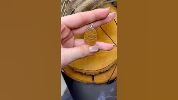 Hư không tạng Bồ tát thạch anh tóc vàng 3cm #phongthuy #gemstone #rutilatedquartz #buddha