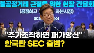 &quot;주가조작하면 패가망신&quot;…한국판 SEC 출범하나