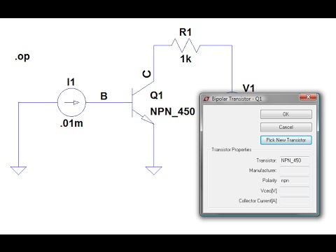 Como editar e criar novos transistores no LTSpice - YouTube
