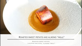Roasted Sweet Potato and Almond Mole - Simple & Delicious! Almond Roasted Sweet Potatoes Gluten Free