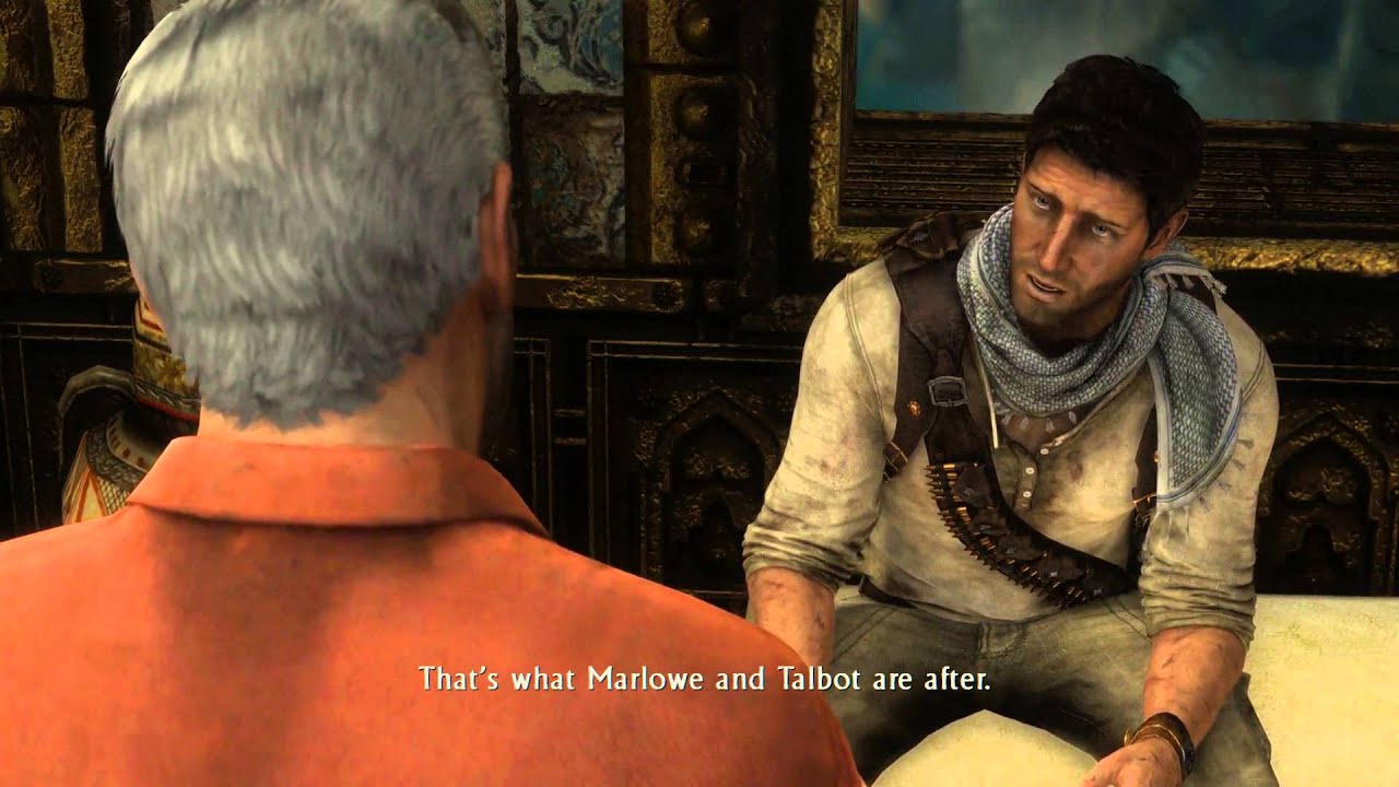 Uncharted 3: Drake's Deception Remastered — Глава 22: Нейт и Салли, катсцена «It's The Water» PS4
