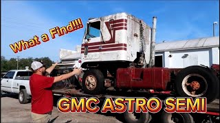 Crazy Find!!! GMC Astro Semi Truck!!