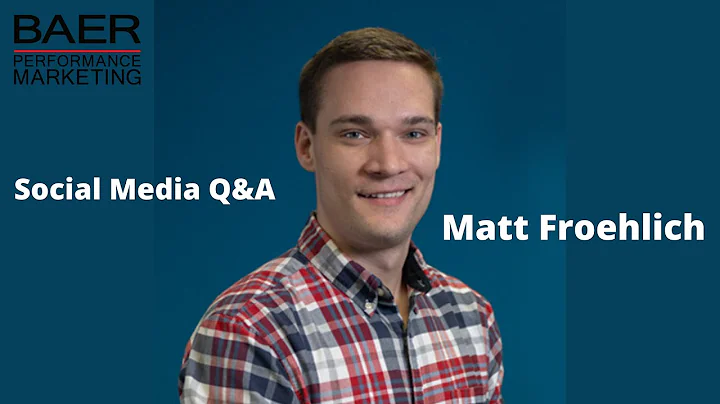 Social Media Q&A w/ Matt Froehlich