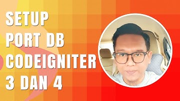 Konfigurasi Port Database Di Codeigniter 3 Dan 4