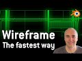 The easiest way to render wireframe in blender b3d