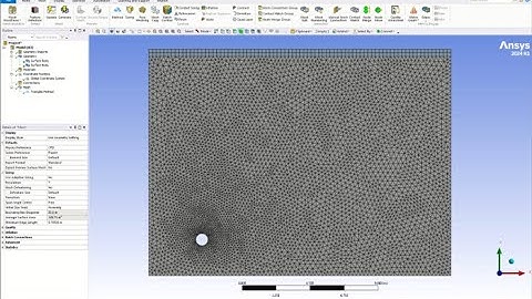 How to Generate a 2D Adaptive Mesh in ANSYS Workbench