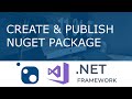Crear y publicar un paquete Nuget (Controles Personalizados - .NET Framework)