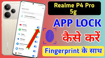 Realme p4 pro 5g fingerprint app lock/Realme p4 pro 5g me app lock kaise kare/apps lock setting