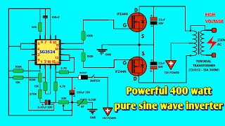 AMAZING POWERFUL 400 watt PURE SINE WAVE INVERTER @jimecomtechnologies6119 #inverter (1705)