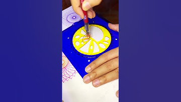Satisfying Geometric Shapes🤩 | Simple Spirograph Design  #asmr #spirograph #shorts