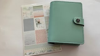 Filofax Patent Leather Pocket Rings setup:  Part 2 Flip Through and showing some free printables