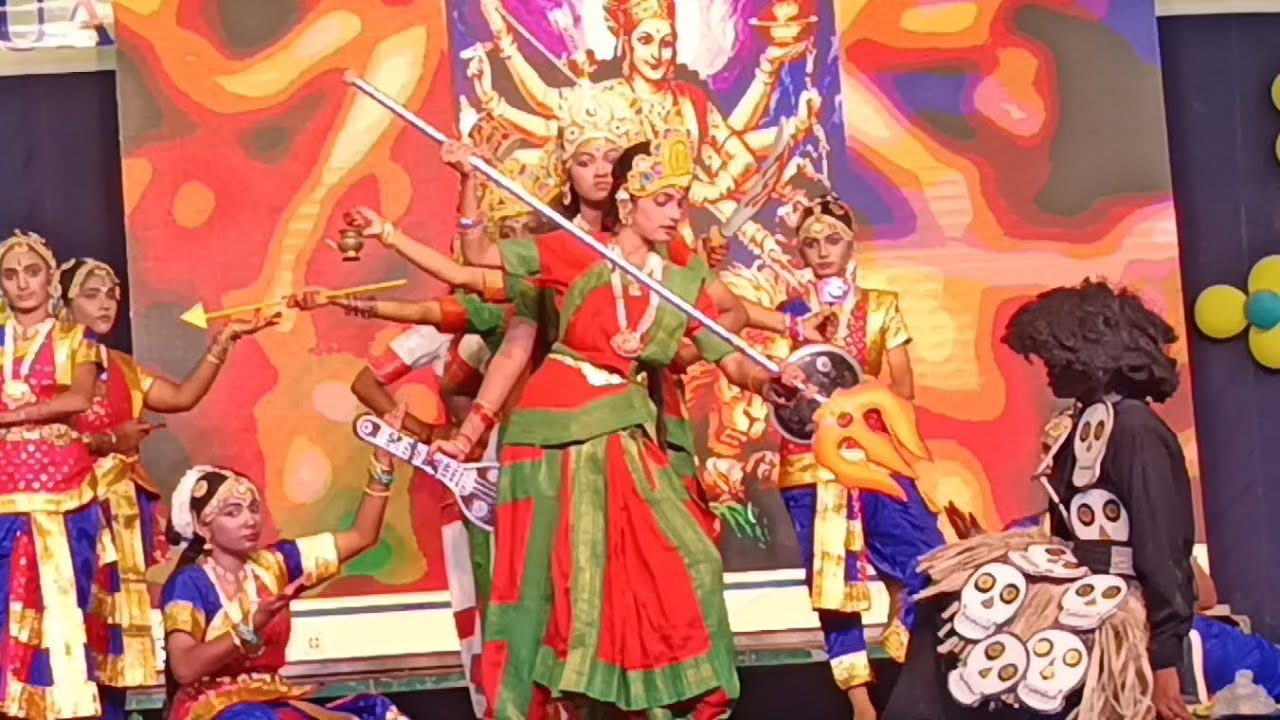 Tridevi Goddess performance by 9th class students #apsp #utsav 