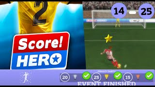 Score! Hero 2 Penalty Party  Event - Level 14 - 25 - Complete 3 Stars Walktrough