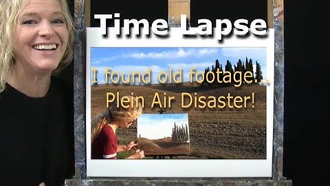 Learn how to Draw and Paint TUSCAN HILLSIDE with Acrylics-Easy Beginner Plein Air Lesson-Time Lapse