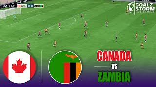 🔴Canada Women's vs Zambia Women's | Women's Football Match Game Simulation #fifa23