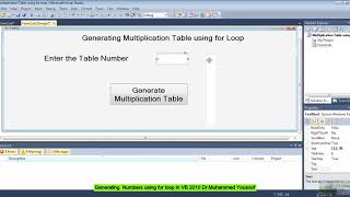 Multiplication Table using For loop screenshot 2
