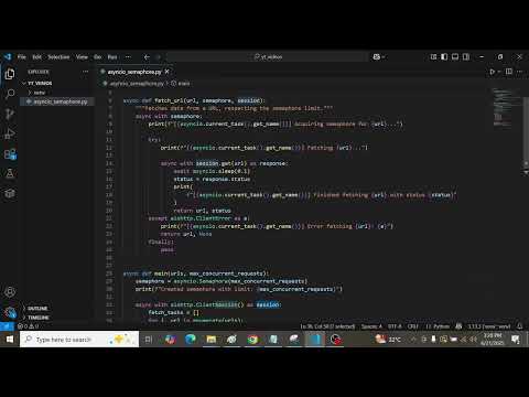 Python Asyncio with Semaphore