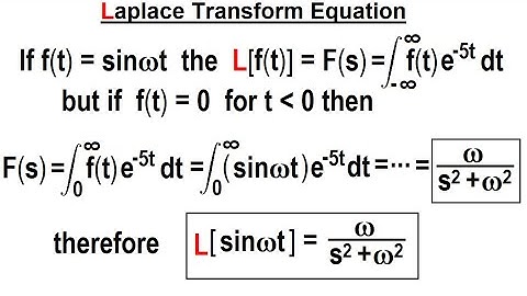 Electrical Engineering: Ch 19 Laplace Transform Appl. (2 of TBD) Laplace Transform Equation