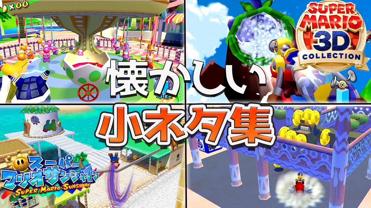 スーパーマリオサンシャインの小ネタ集【3Dコレクション】