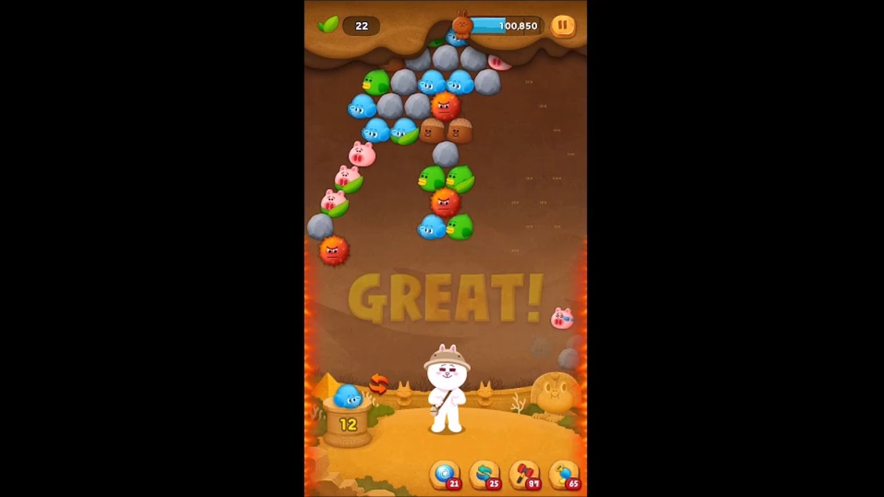 line バブル2 stage 139 黄金コニー 1 5 gold cony line bubble 2 youtube