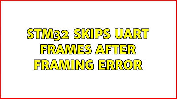 STM32 skips UART frames after framing error