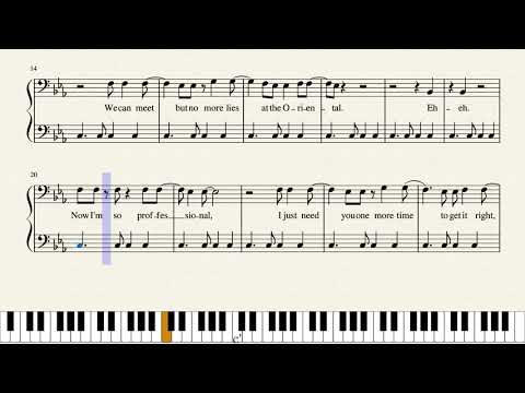 Joji — Upgrade Piano Sheet Music - YouTube